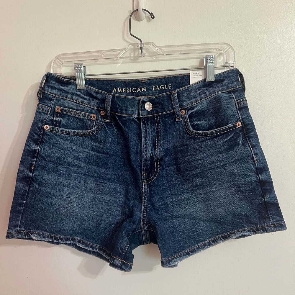 American Eagle Outfitters strigid jean shorts 4
